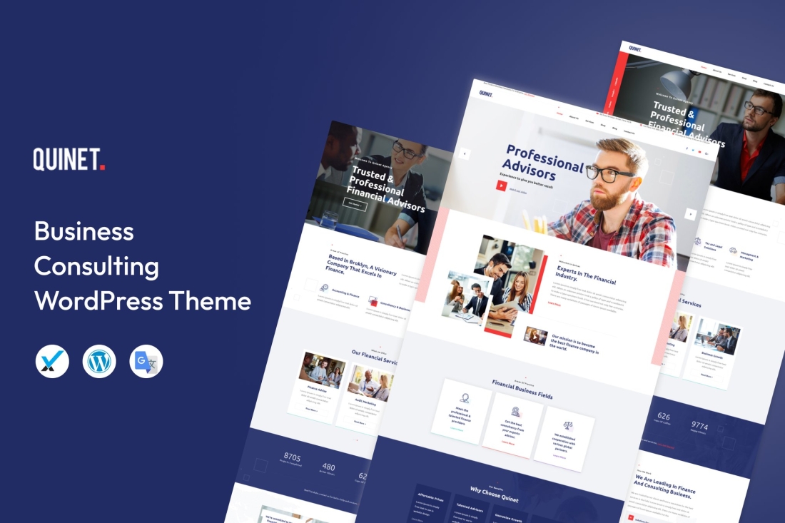 Quinet - Business Consulting WordPress Theme 2.3