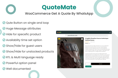 QuoteMate - WooCommerce Get A Quote By WhatsApp 1.0.0