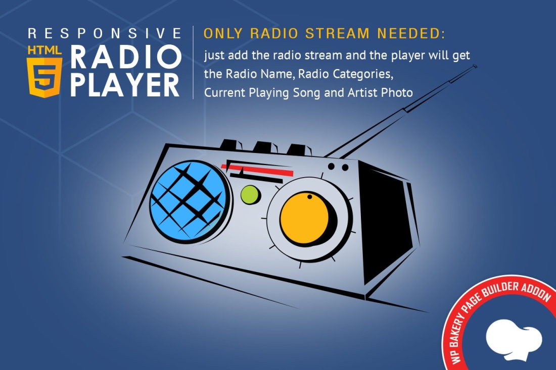 WPBakery Addon - HTML5 Radio Player 2.4.2
