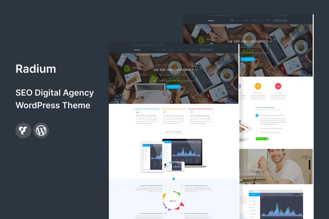 Radium - SEO /Digital Agency WordPress Theme 2.5