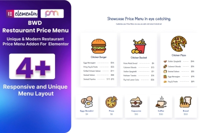 Restaurant Price Menu Addon For Elementor 1.0