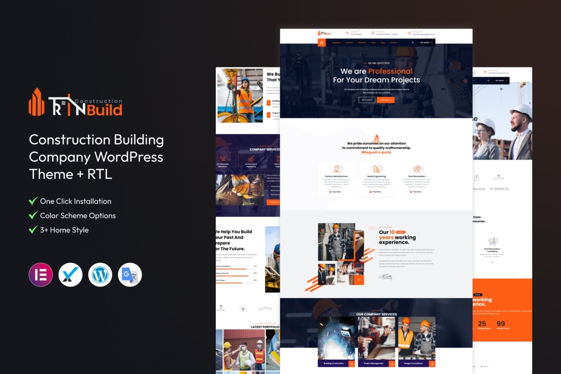 RinBuild - Construction Company WordPress Theme 2.0.0