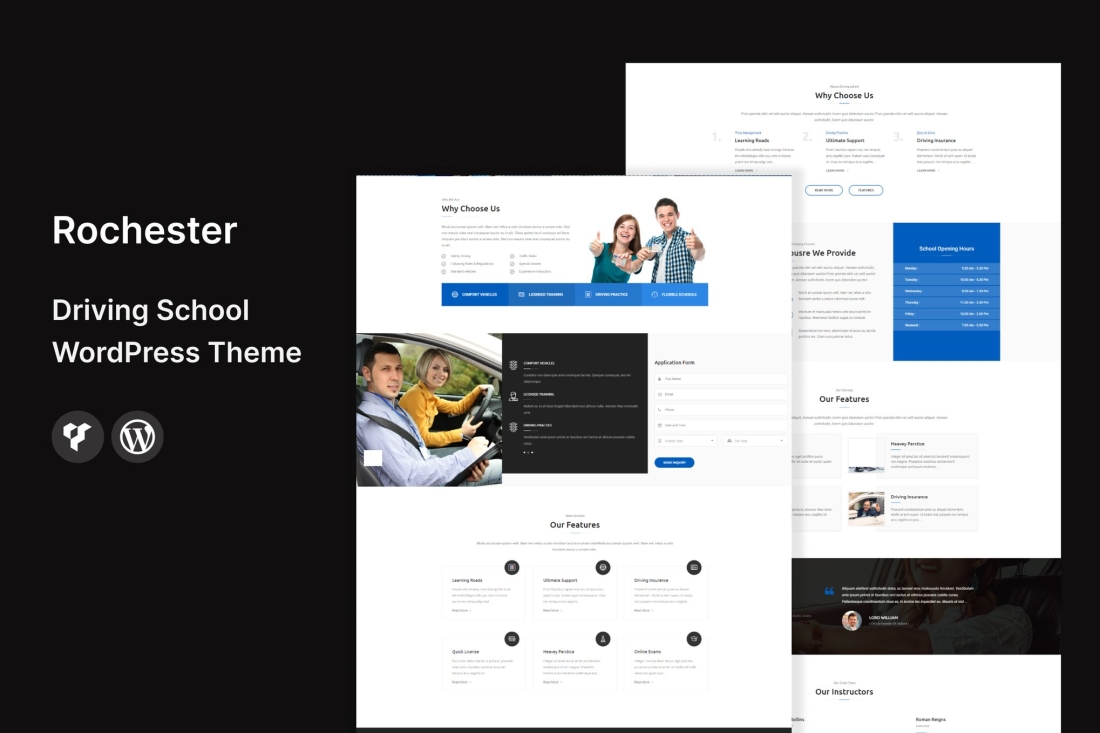 Rochester - Driving School WordPress Theme 2.1