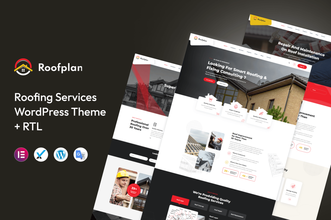 Roofplan - Roofing Services WordPress Theme 3.0.0