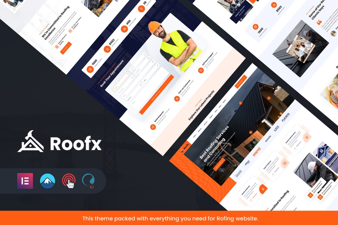 Roofx - Roofing Services WordPress Theme 1.0