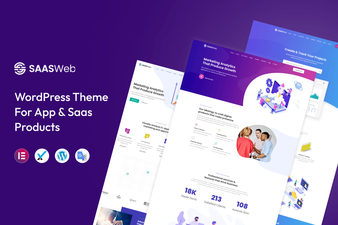 Saasweb - WordPress Theme For App & Saas Products 2.9