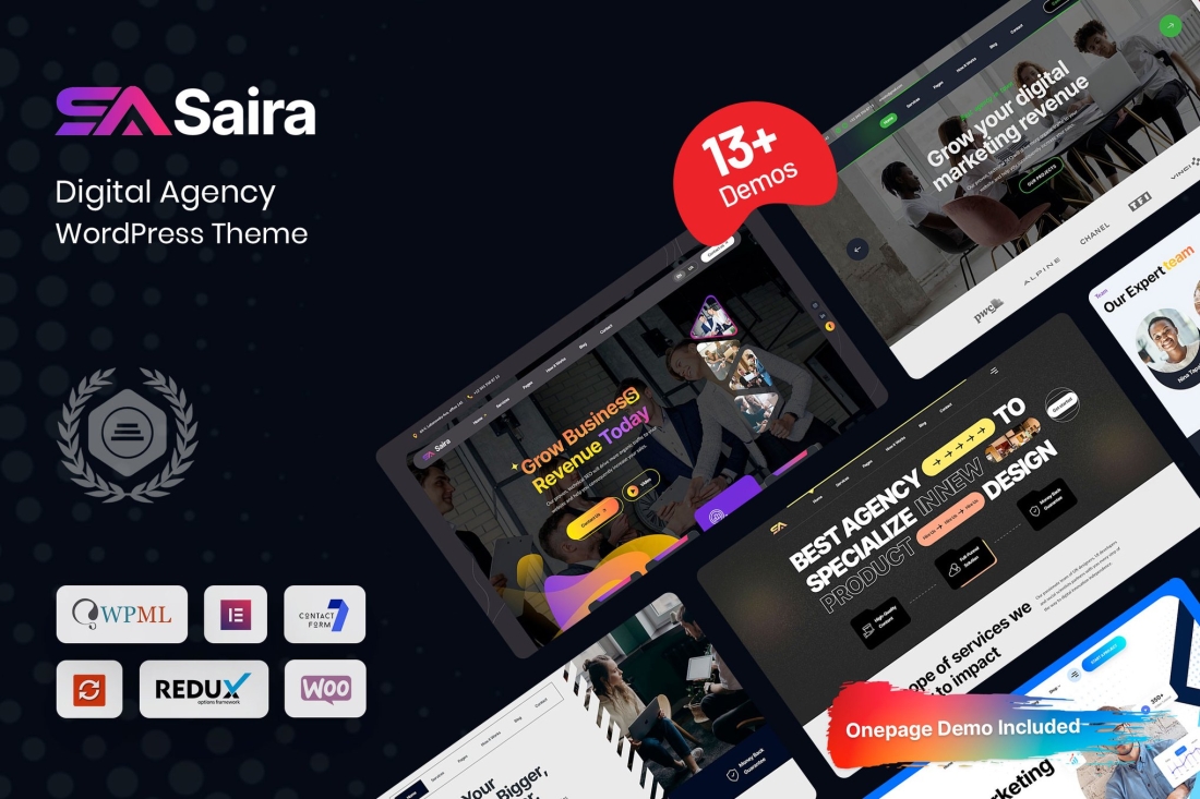 Saira - Digital Agency WordPress Theme 10.0.7