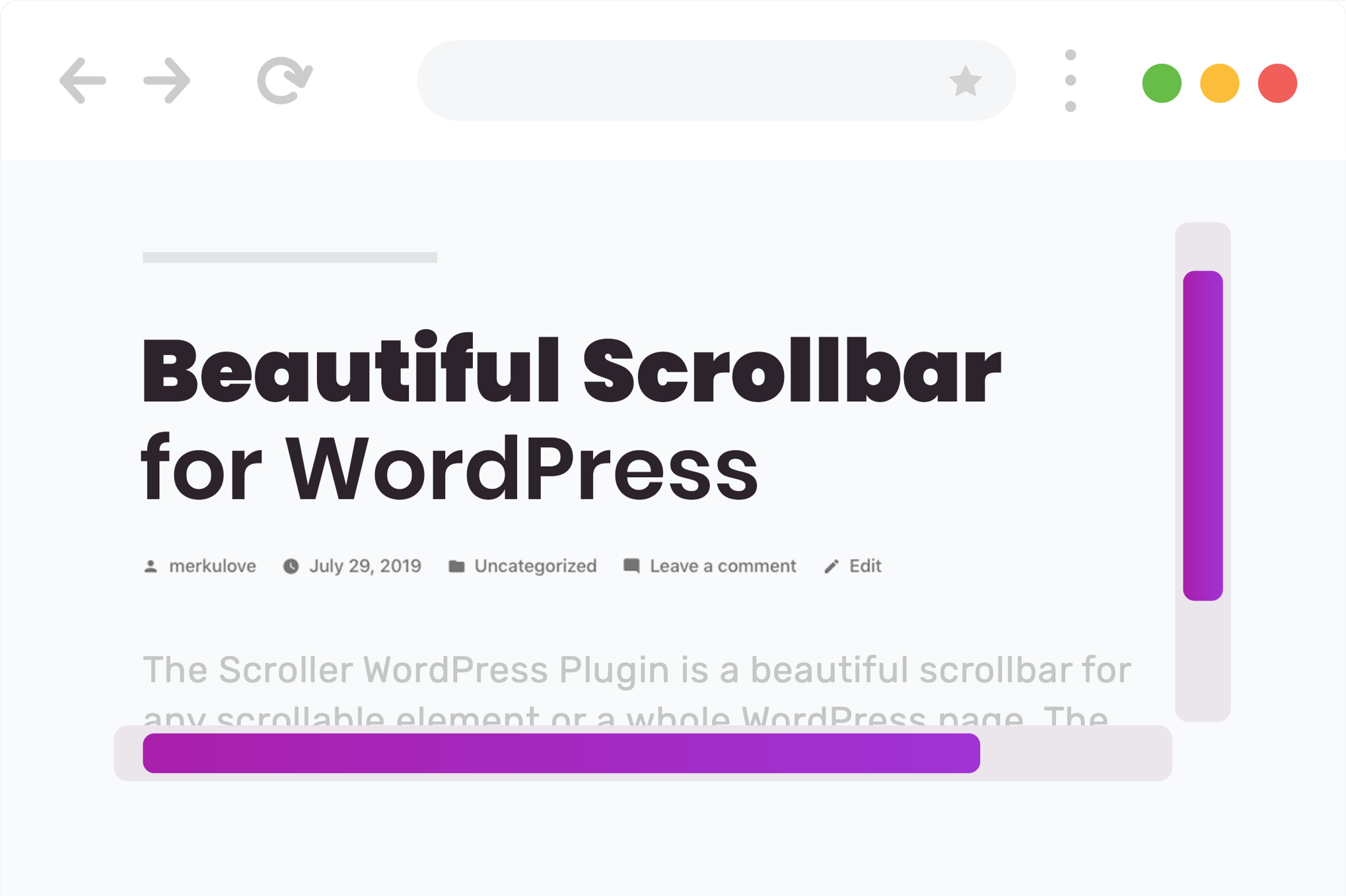 Scroller – Beautiful Scrollbar for WordPress 2.0.1
