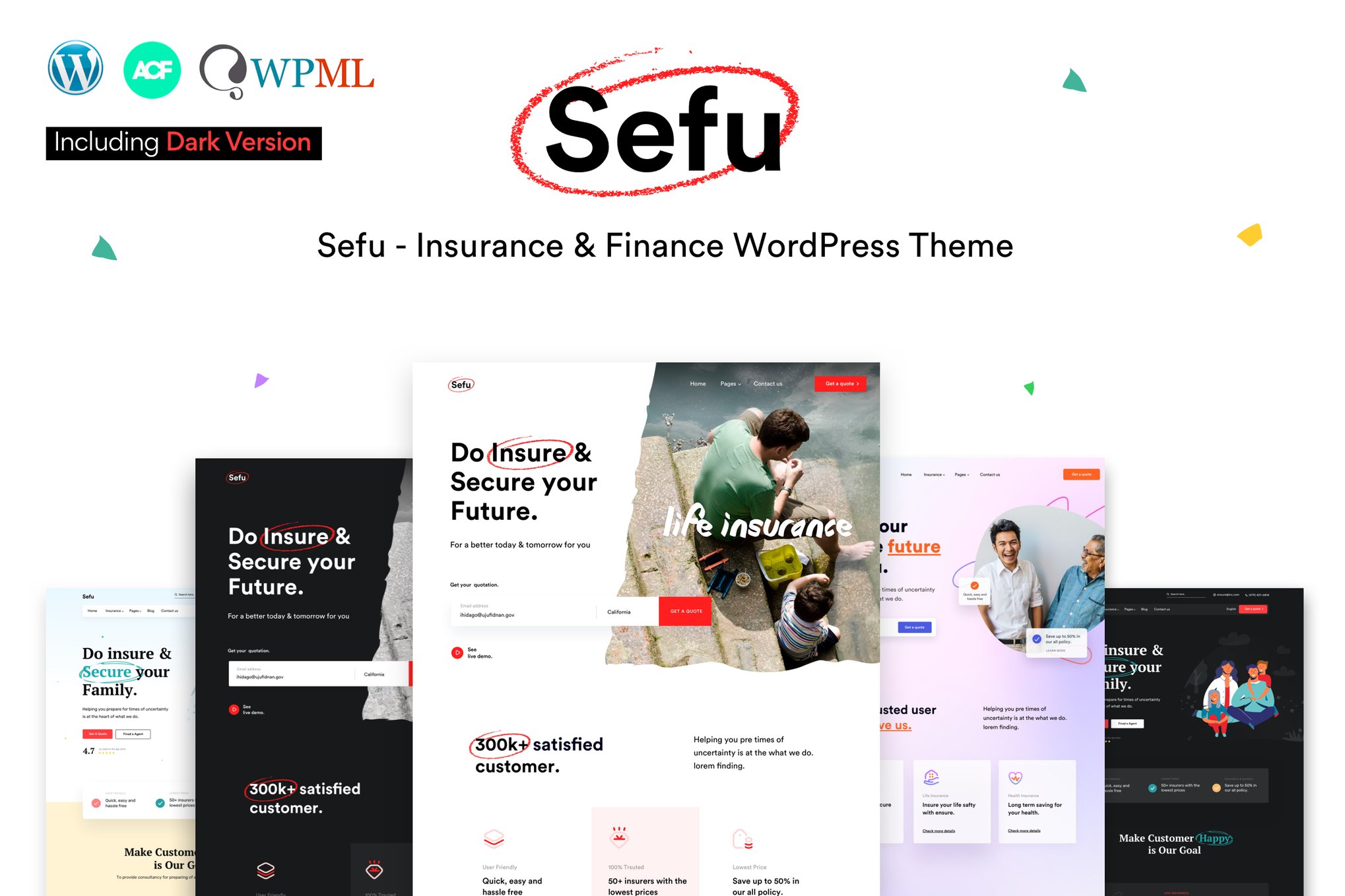 Sefu – Insurance & Finance WordPress Theme 0.1.6