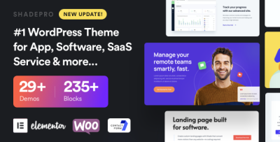 ShadePro - Startup & SaaS WordPress Theme 3.6.5