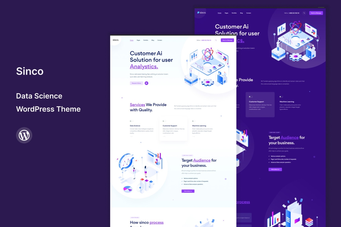 Sinco - Data Science WordPress Theme 1.5