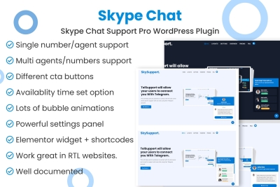 Skype Chat Support Pro WordPress Plugin 1.0