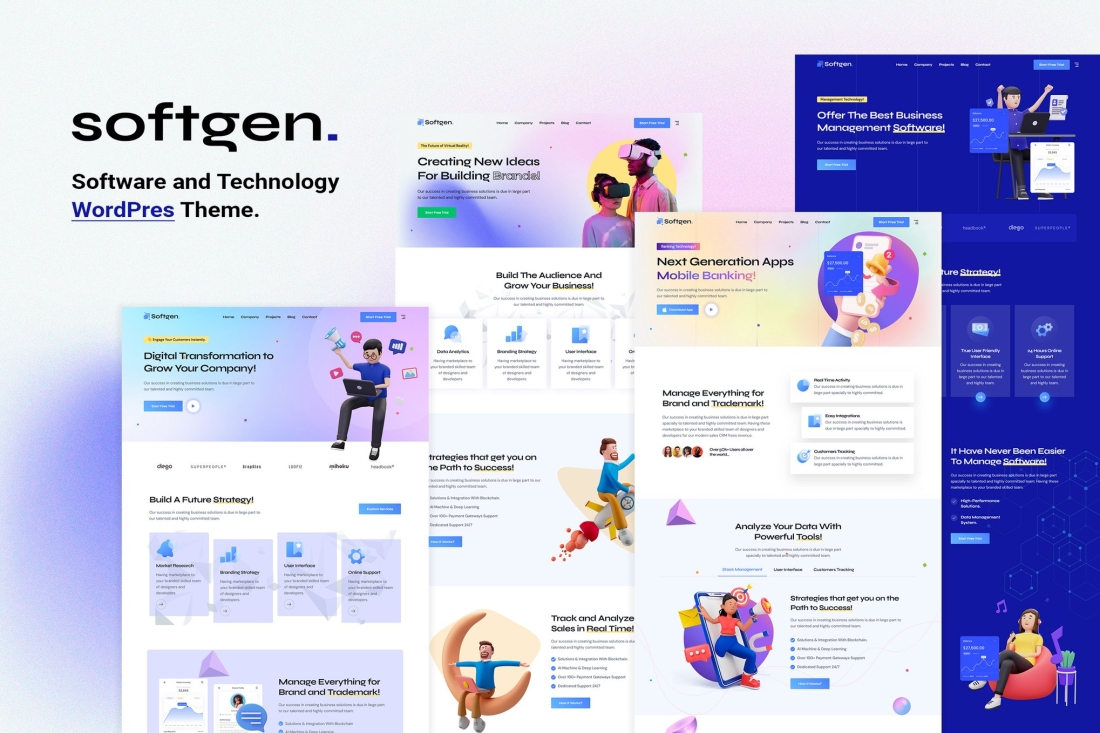 Softgen - Software & Technology WordPress Theme 1.0.4