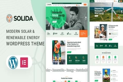 Solida - Solar & Renewable Energy WordPress Theme 1.0.1