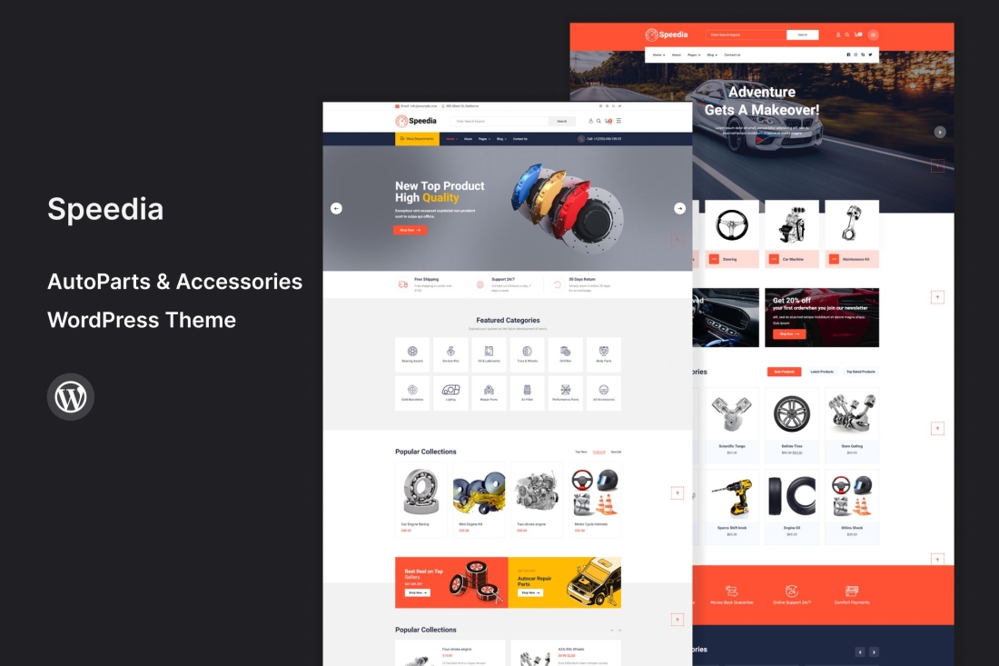 Speedia - AutoParts & Accessories WordPress Theme 1.7