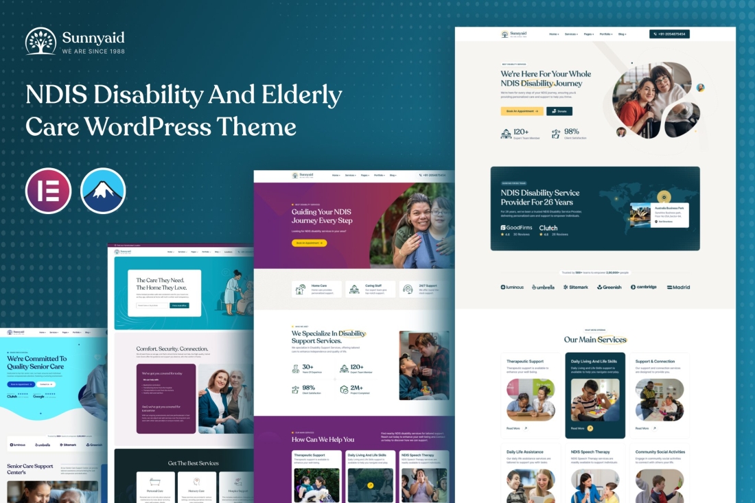 Sunnyaid - NDIS Disability Service WordPress Theme 1.0.0