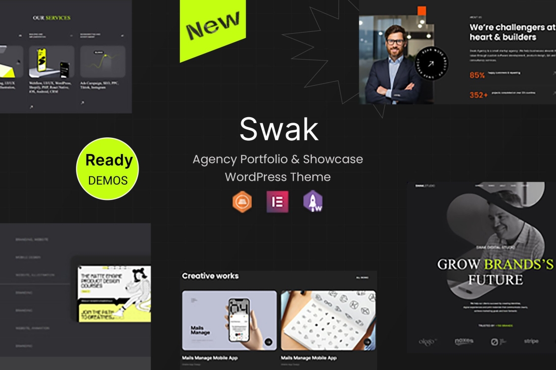 Swak - Agency Portfolio & Showcase WordPress Theme 1.0.2