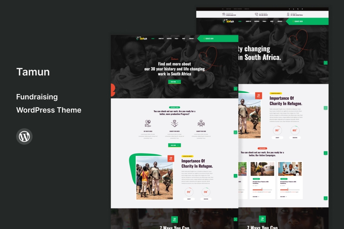 Tamun - Fundraising WordPress Theme 1.8
