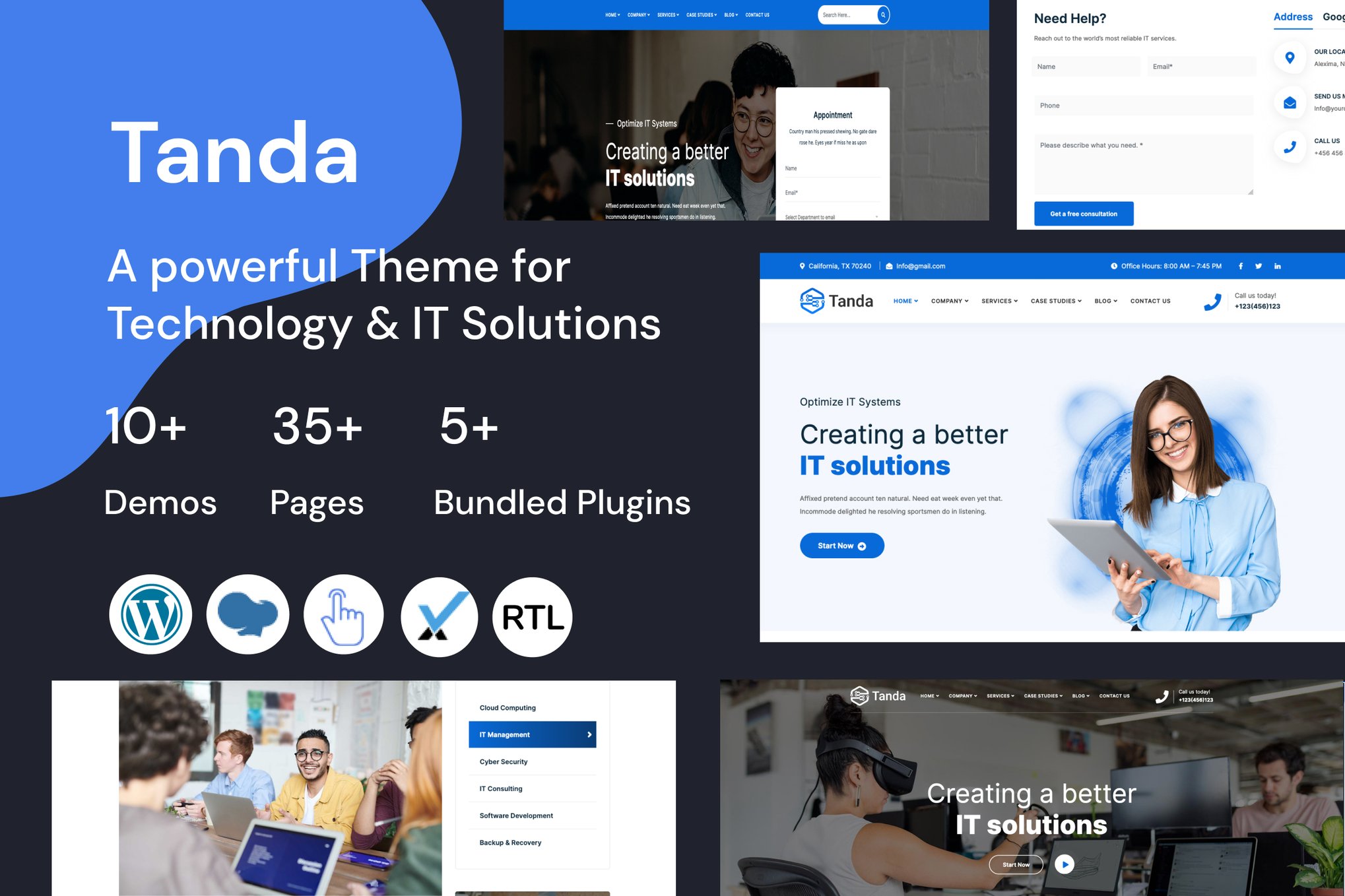 Tanda – Technology & IT Solutions WordPress Theme 1.3.8
