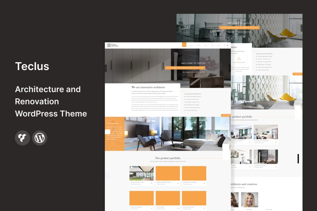 Teclus - Architecture & Renovation WordPress Theme 2.7
