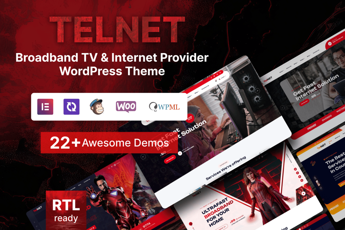 Telnet - Broadband TV & Internet Provider Theme 2.0.3