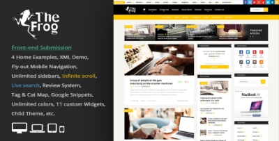 The Frog = Creative News Wordpress Theme 4.6