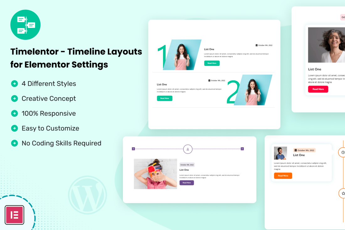 Timelentor - Timeline Layouts for Elementor 1.0.5