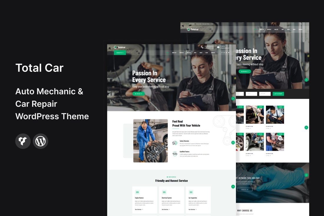 Total Car - Auto Mechanic & Car Repair WordPress 2.0