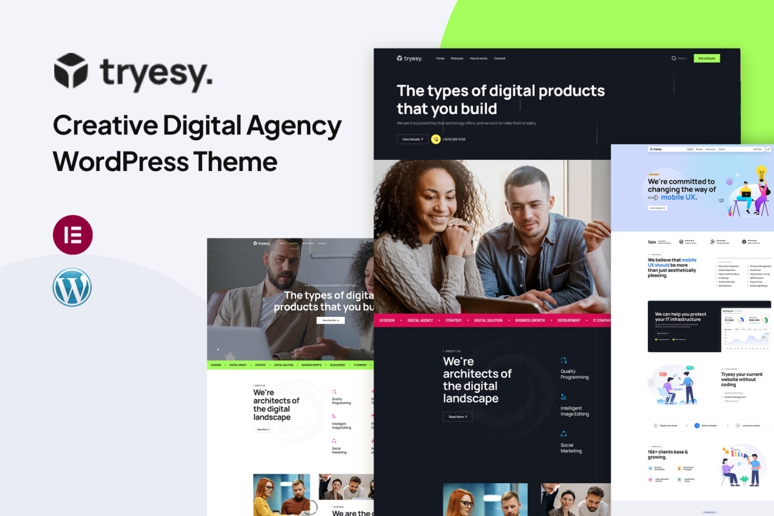 Tryesy - Creative Digital Agency WordPress Theme 1.0.0