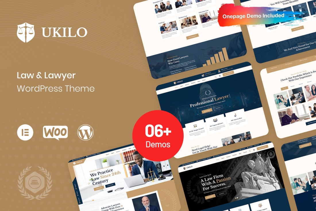 Ukilo - Law & Lawyer WordPress Theme 1.0.0