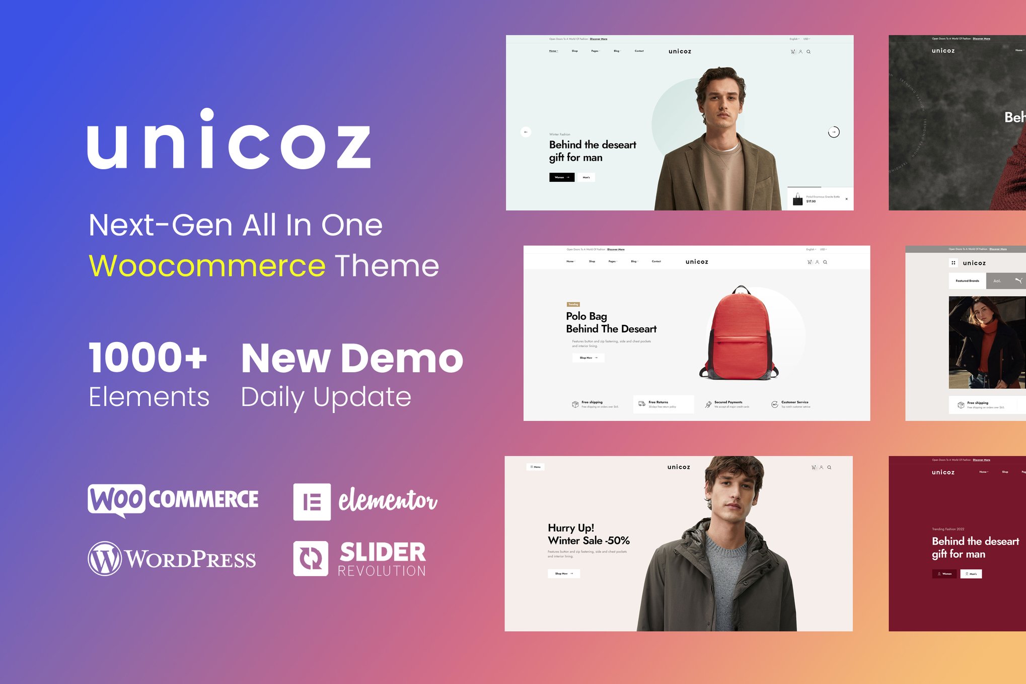 Unicoz – Elementor WooCommerce Theme 1.0.5