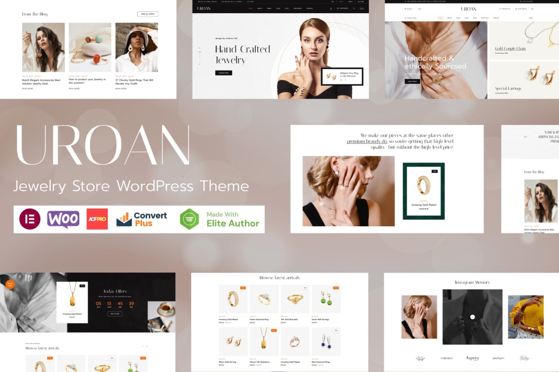 Uroan - Jewelry Store WordPress Theme 1.4.4