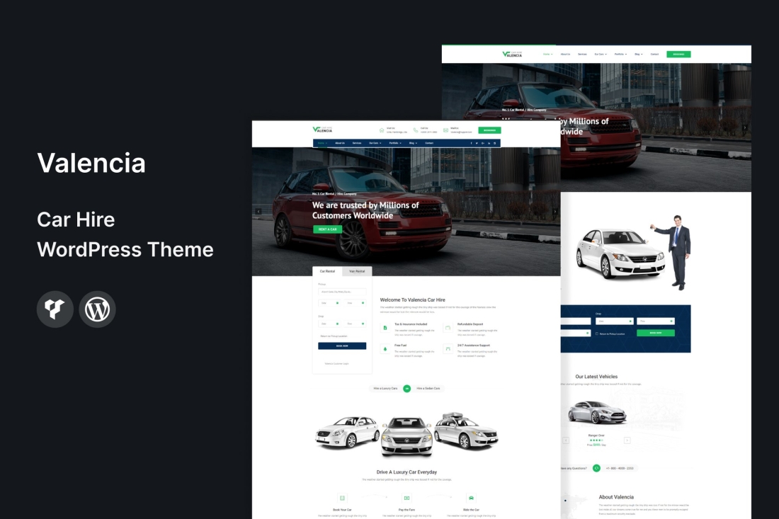 Valencia - Car Hire WordPress Theme 2.5