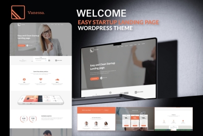 Vanessa - Startup Landing Page WordPress Theme 1.0.6