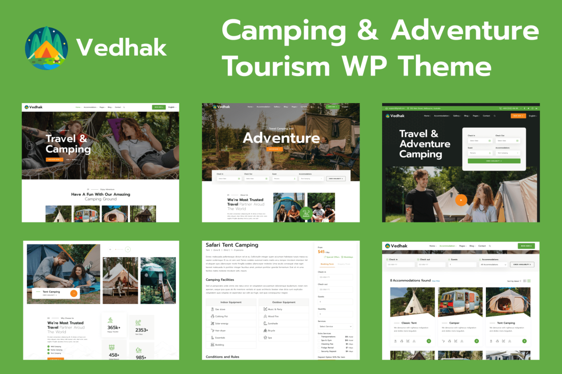 Vedhak - Camping & Adventure Tour Theme 1.0.2