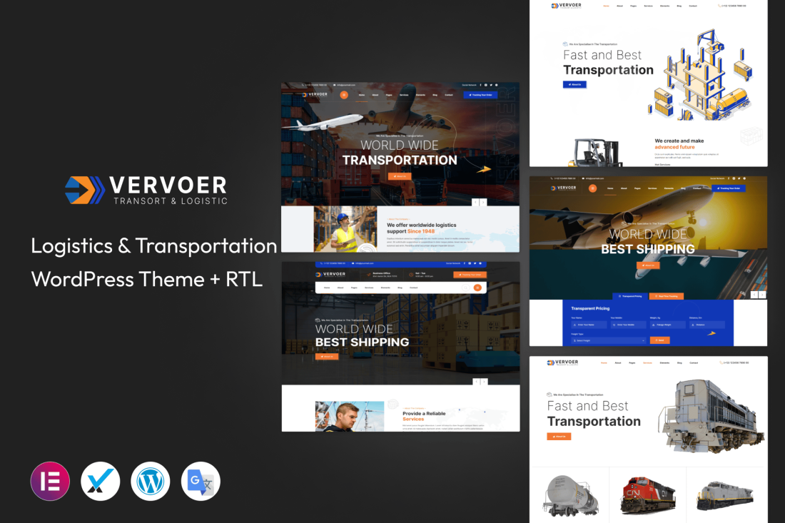 Vervoer - Logistics WordPress Theme 1.0.1
