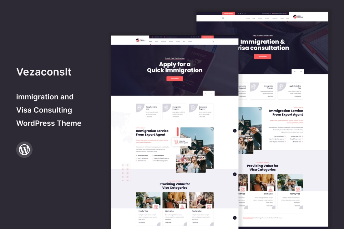 Vezaconslt - immigration WordPress Theme 1.3