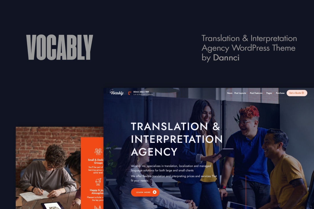 Vocably - Translation, Interpretation Agency Theme 1.1