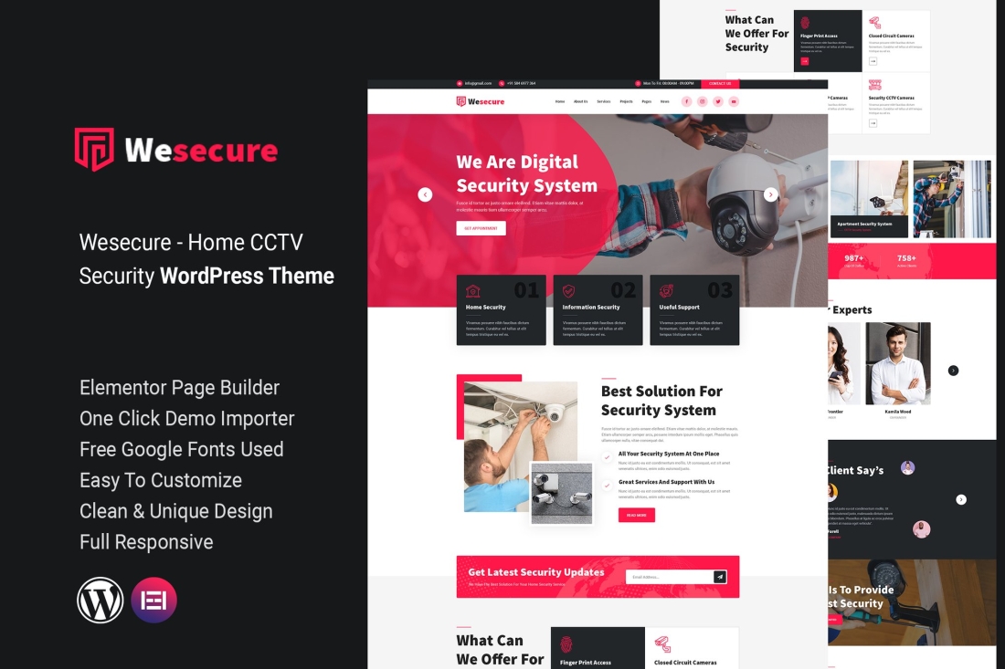Wesecure – Home Security WordPress Theme 1.0.0