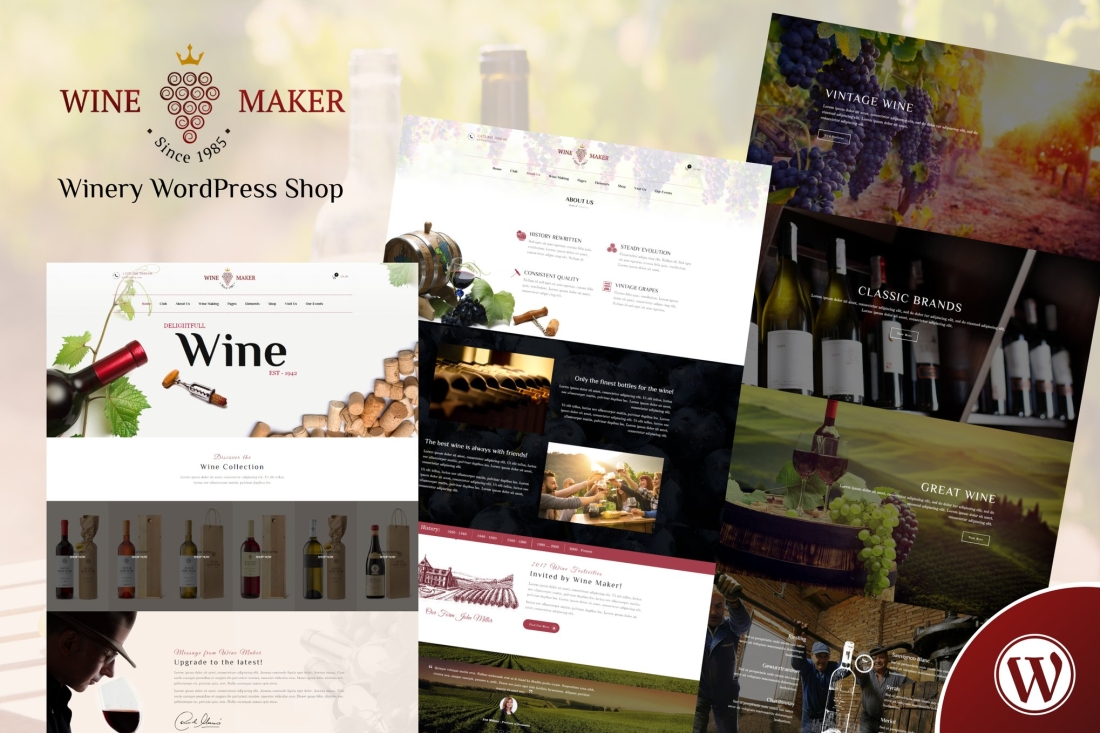 Wine Maker - Winery WordPress Shop 3.3