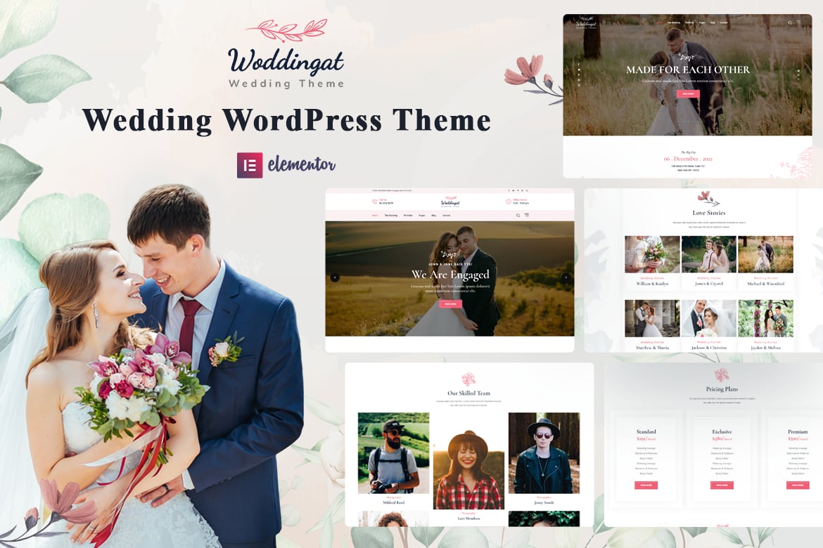 Woddingat – Wedding WordPress Theme 1.2