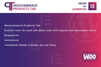 WooCommerce Products Tab for Elementor 1.0