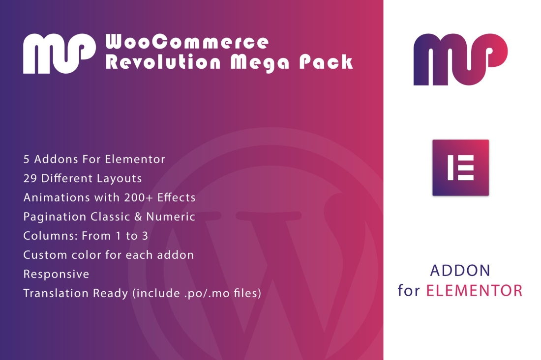 WooCommerce Revolution Mega Pack for Elementor 1.0