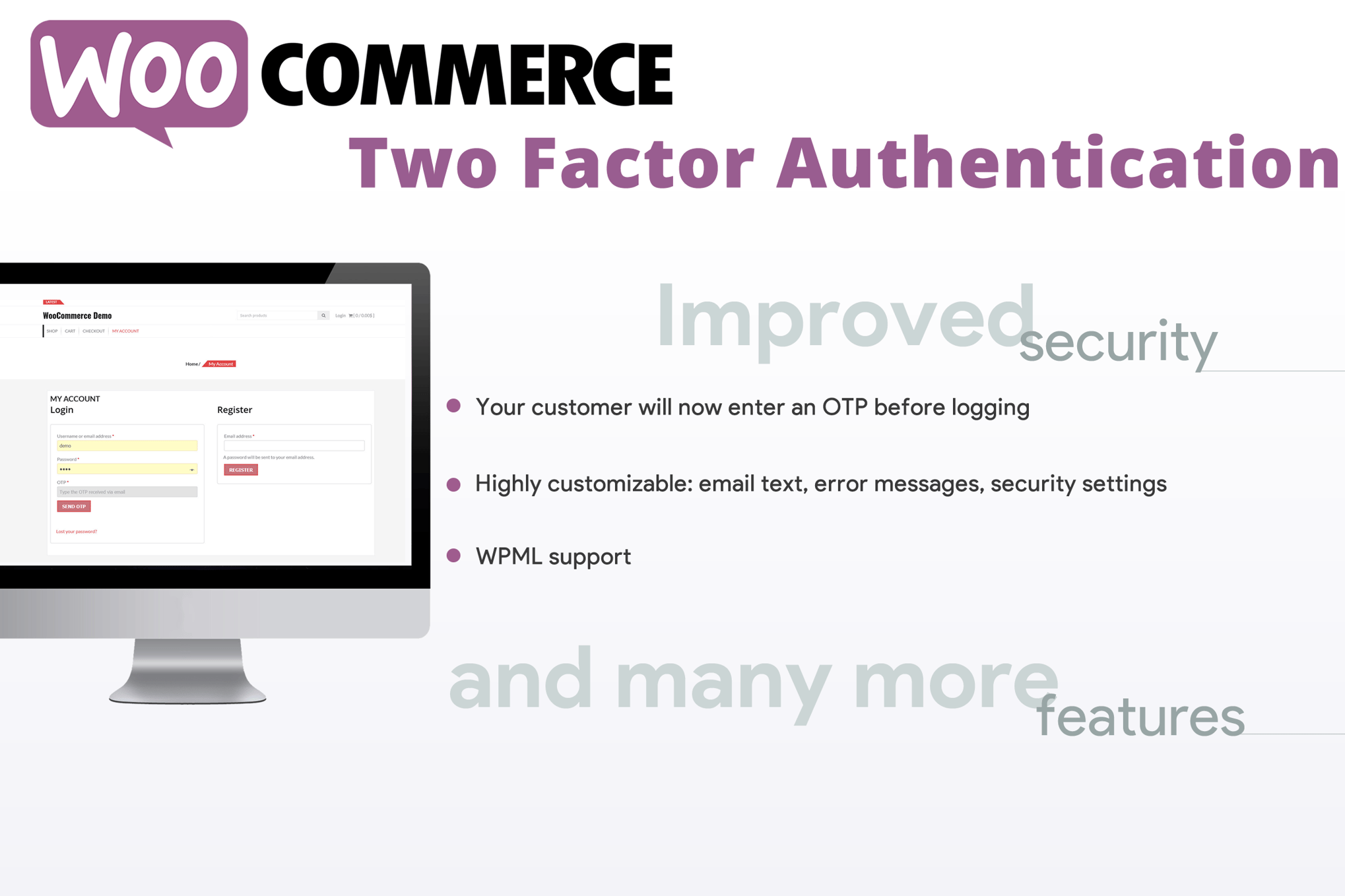 WooCommerce Two Factor Authentication 2.0