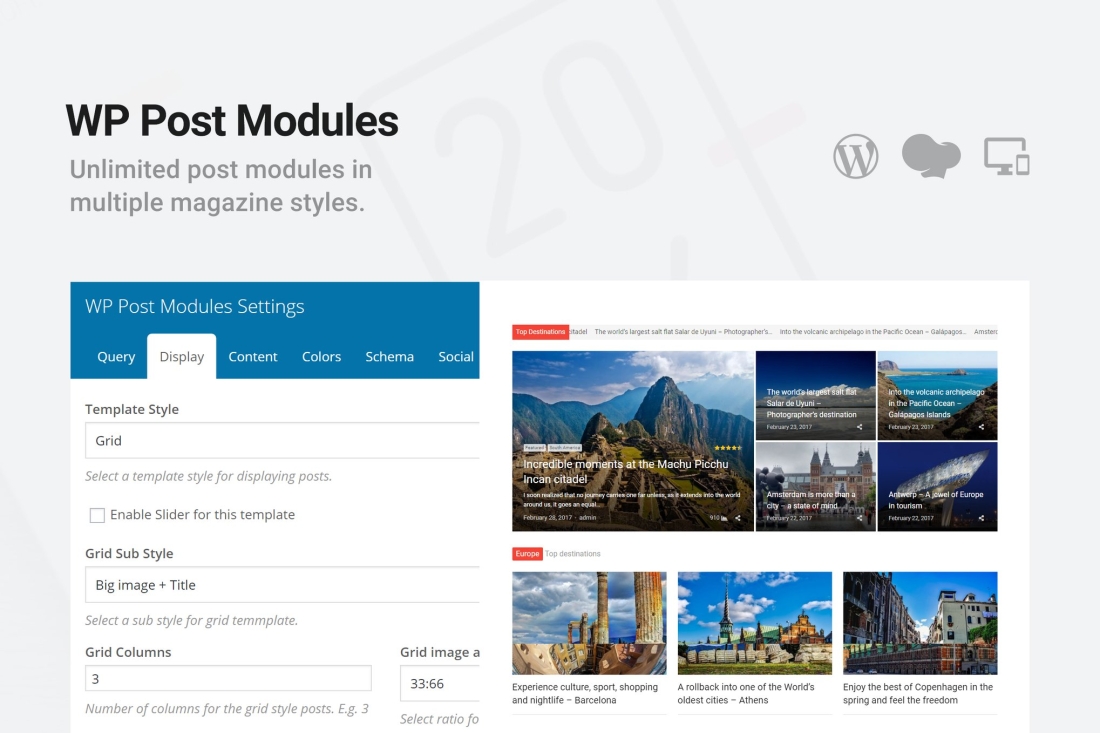 WP Post Modules for News & Magazine 3.5.0