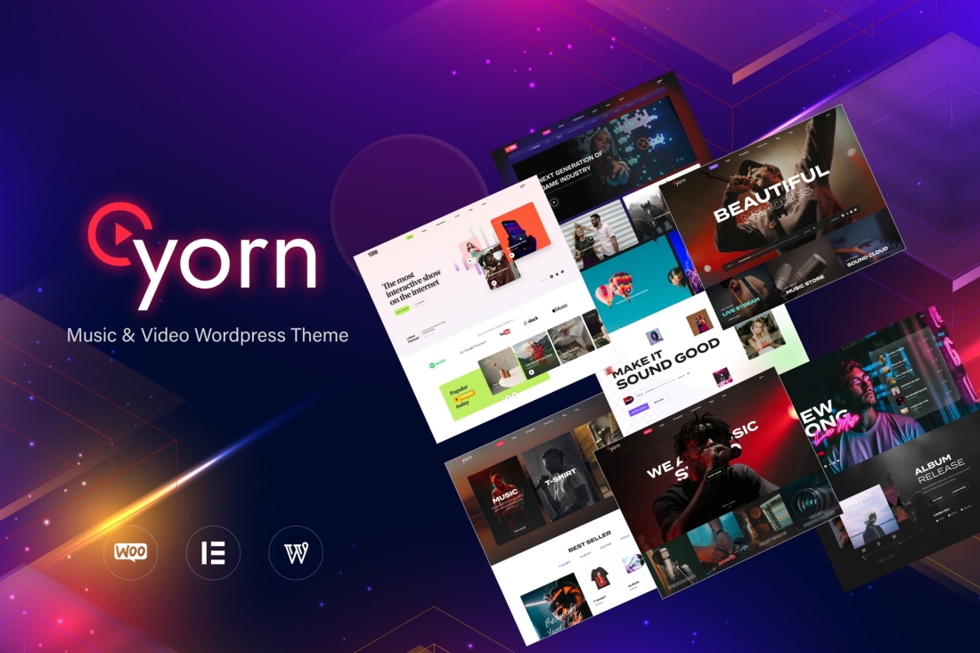 Yorn - Music & Video WordPress Theme 1.0.3