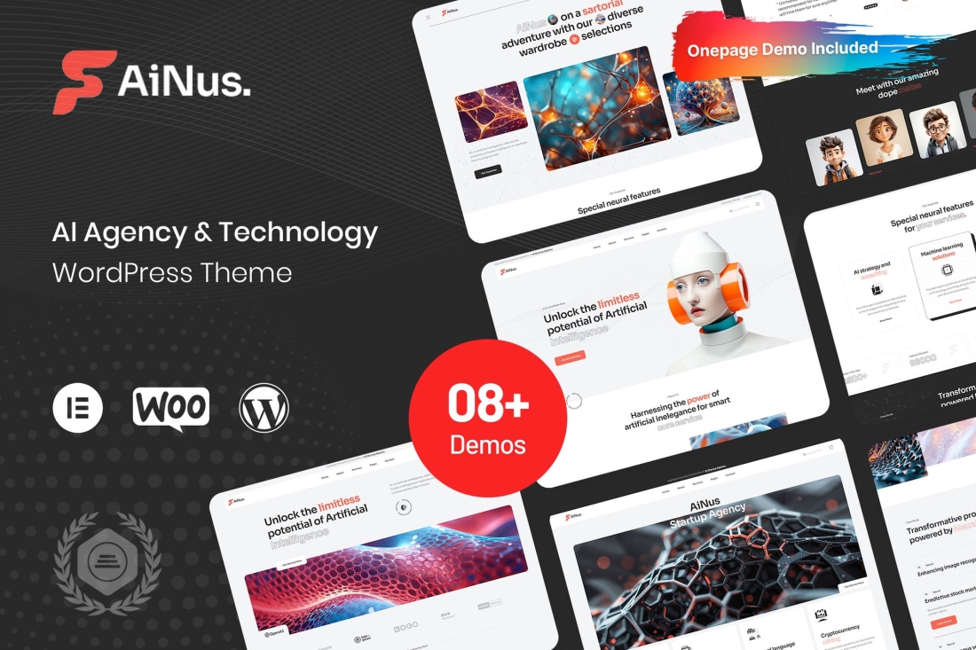 Ainus - AI Agency & Technology WordPress Theme 1.0.0