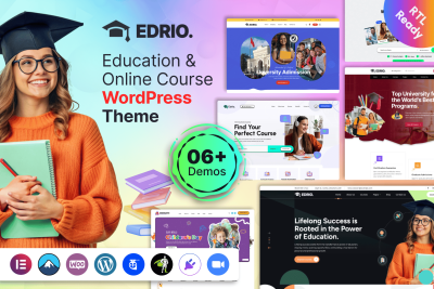 Edrio - Education & Online Course WordPress Theme 1.0