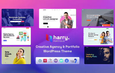Harry - Creative Agency & Portfolio WordPress Theme + RTL 1.2.7