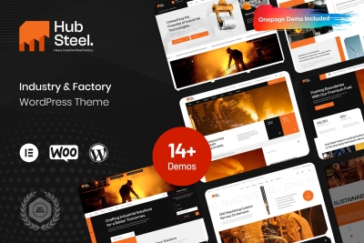 Hubsteel - Industrial & Factory WordPress Theme 1.0.1